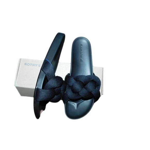 Rothy's Size 9.5 Black "The Summer Sandal" New in Box - Picture 2 of 5